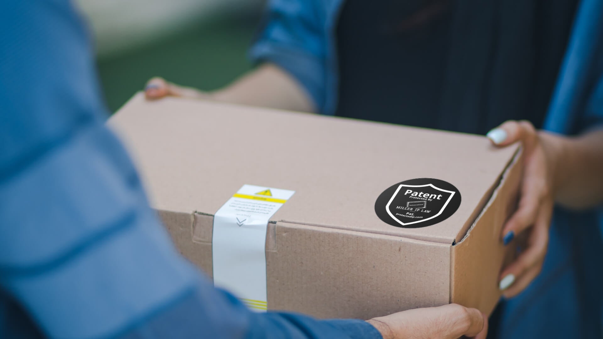Protected IP Stickers – Patent &amp; Trademark Protection Notice Labels