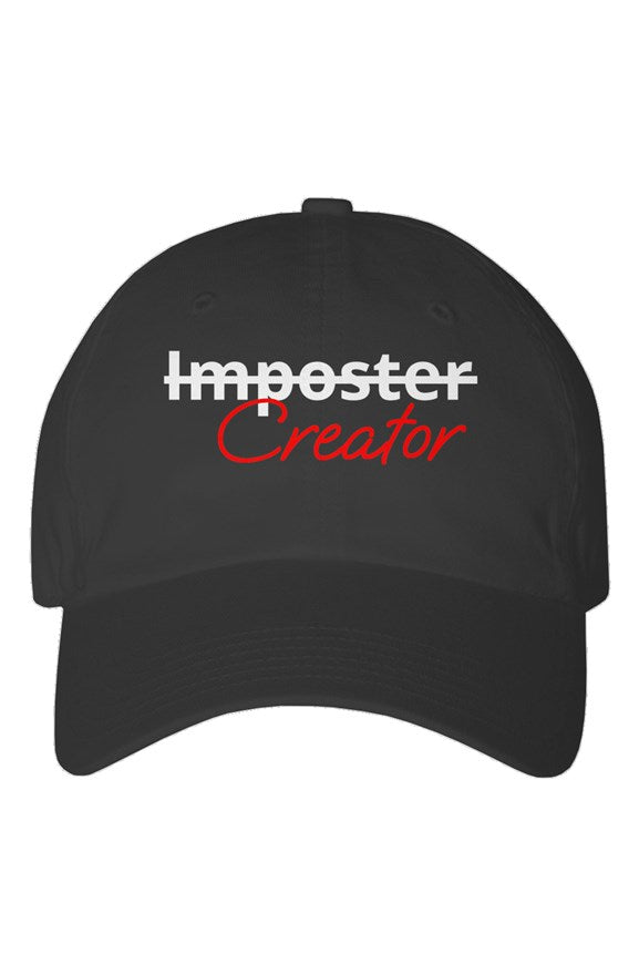 "Creator" Youth Dad Hat with White & Red Lettering