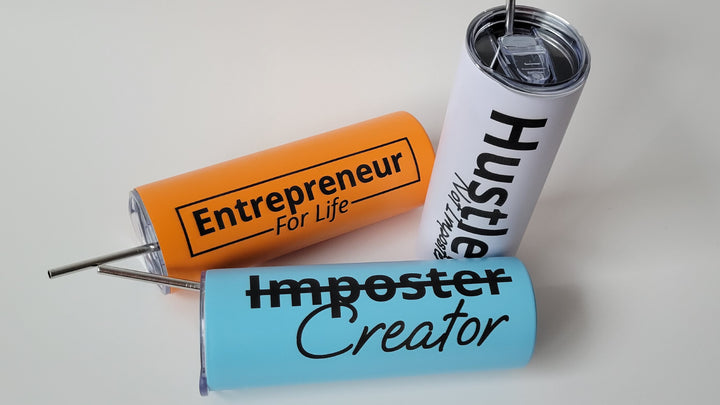 "Entrepreneur" Water Bottle w/ Straw  - High Quality Stainless Steel, Insulated, Dual Walled, Vacuum Sealed Water Bottles